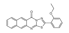 2-(2-ethoxyphenyl)-5H-benzo[g][1,3,4]thiadiazolo[2,3-b]quinazolin-5-one结构式