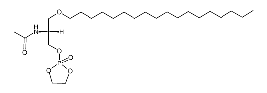 2-(1-Octadecyl-2-acetamido-2-deoxy-sn-glycero)-2-oxo-1,3,2-dioxaphospholane Structure