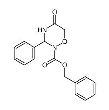 2-benzyloxycarbonyl-3-phenyltetrahydro-1,2,4-oxadiazin-5-one Structure