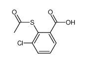 2-(acetylthio)-3-chlorobenzoic acid结构式