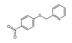 2-[[(4-nitrophenyl)sulfanyl]methyl]pyridine Structure