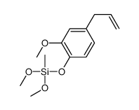 [4-allyl-2-methoxyphenoxy]dimethoxymethylsilane structure