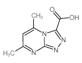 5,7-dimethyl-[1,2,4]triazolo[4,3-a]pyrimidine-3-carboxylic acid structure