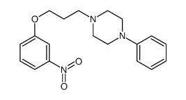 1-[3-(3-nitrophenoxy)propyl]-4-phenylpiperazine结构式