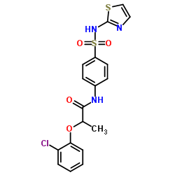 2-(2-Chlorophenoxy)-N-[4-(1,3-thiazol-2-ylsulfamoyl)phenyl]propanamide结构式