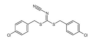 bis(4-chlorobenzyl) cyanocarbonimidodithioate Structure