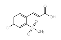 (2E)-3-[4-CHLORO-2-(METHYLSULFONYL)PHENYL]ACRYLICACID结构式