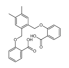 2-[[2-[(2-carboxyphenoxy)methyl]-4,5-dimethylphenyl]methoxy]benzoic acid Structure