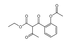 ethyl 2-(2-acetoxy)benzoylacetoacetate Structure