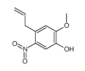 4-allyl-1-hydroxy-2-methoxy-5-nitrobenzene Structure