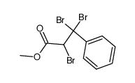 2,3,3-tribromo-3-phenyl-propionic acid methyl ester Structure