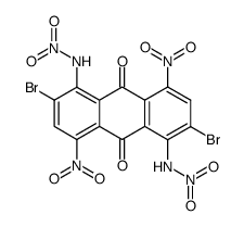 2,6-dibromo-4,8-dinitro-1,5-bis-nitroamino-anthraquinone结构式