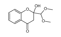 2-(Dimethoxymethyl)-2-hydroxychromanone结构式