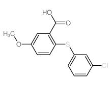 2-(3-chlorophenyl)sulfanyl-5-methoxy-benzoic acid picture