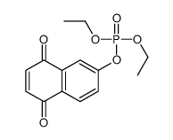 (5,8-dioxonaphthalen-2-yl) diethyl phosphate结构式