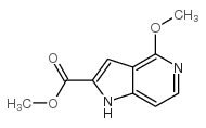 4-甲氧基-1H-吡咯并[3,2-C]吡啶-2-甲酸甲酯结构式