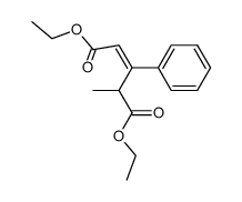 4-methyl-3-phenyl-pentenedioic acid diethyl ester结构式