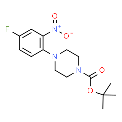 tert-Butyl 4-(4-fluoro-2-nitrophenyl)piperazine-1-carboxylate picture