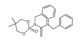 N,N'-dibenzyl-N-(5,5-dimethyl-2-oxo-1,3,2-dioxaphosphorinanyl)-thiourea Structure