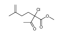 methyl 2-acetyl-2-chloro-5-methylhex-5-enoate Structure