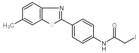 2-[4-(IODOACETAMIDO)PHENYL]-6-METHYLBENZOTHIAZOLE structure
