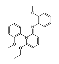 6-ethoxy-1-(2-methoxyphenyl)-2-(2-methoxyphenylimino)-1,2-dihydropyridine结构式