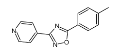 5-(4-methylphenyl)-3-pyridin-4-yl-1,2,4-oxadiazole结构式