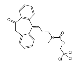 2,2,2-trichloroethyl methyl(3-(10-oxo-10,11-dihydro-5H-dibenzo[a,d][7]annulen-5-ylidene)propyl)carbamate Structure