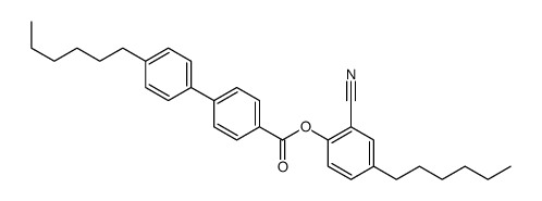 (2-cyano-4-hexylphenyl) 4-(4-hexylphenyl)benzoate结构式
