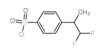 4-(1,1-Difluoropropan-2-yl)benzene-1-sulfonyl chloride Structure