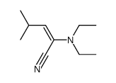 (E)-2-(diethylamino)-4-methyl-2-pentenenitrile Structure