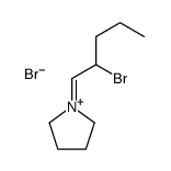 1-(2-bromopentylidene)pyrrolidin-1-ium,bromide Structure