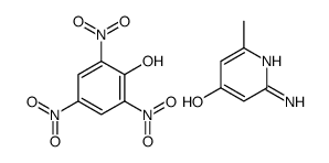 2-amino-6-methyl-1H-pyridin-4-one,2,4,6-trinitrophenol Structure