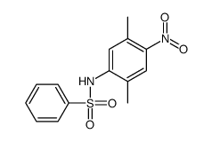 N-(2,5-dimethyl-4-nitrophenyl)benzenesulfonamide结构式