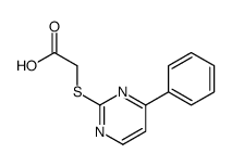 2-(4-phenylpyrimidin-2-yl)sulfanylacetic acid Structure