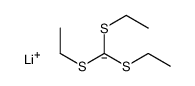 lithium,bis(ethylsulfanyl)methylsulfanylethane结构式