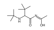 N-acetyl-2-(tert-butylamino)-3,3-dimethylbutanamide结构式