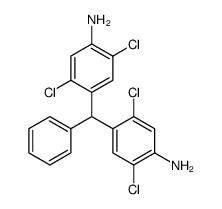 4-[(4-amino-2,5-dichlorophenyl)-phenylmethyl]-2,5-dichloroaniline结构式