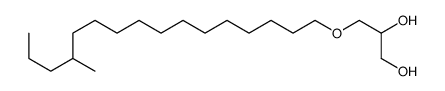 (2S)-3-(13-Methylhexadecyloxy)-1,2-propanediol Structure