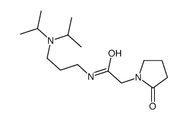N-[3-[di(propan-2-yl)amino]propyl]-2-(2-oxopyrrolidin-1-yl)acetamide结构式