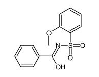 N-(2-methoxyphenyl)sulfonylbenzamide结构式