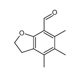4,5,6-trimethyl-2,3-dihydro-1-benzofuran-7-carbaldehyde Structure