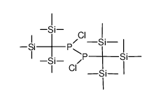 1,2-dichloro-1,2-bis(tris(trimethylsilyl)methyl)diphosphane结构式