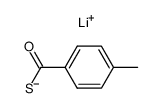 lithium 4-methylbenzenecarbothioate Structure