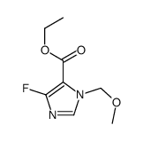 ethyl 5-fluoro-3-(methoxymethyl)imidazole-4-carboxylate结构式