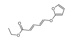 ethyl 5-(furan-2-yloxy)penta-2,4-dienoate结构式