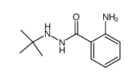2-amino-N'-(tert-butyl)benzohydrazide结构式