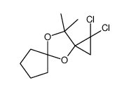 2,2-dichloro-11,11-dimethyl-4,10-dioxadispiro[2.1.45.23]undecane结构式