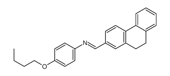 N-(4-butoxyphenyl)-1-(9,10-dihydrophenanthren-2-yl)methanimine Structure