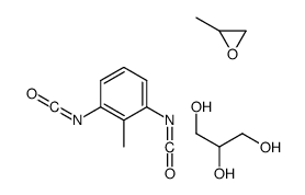 1,3-diisocyanato-2-methylbenzene,2-methyloxirane,propane-1,2,3-triol Structure